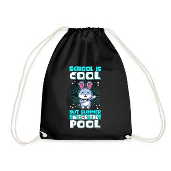 Summer Holidays Holiday School Student Gift - Drawstring Bag - black - Front