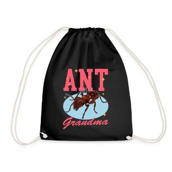 Fourmis Grand-mère Formicarium Fourmi Farm Cadeau - Sac de sport léger - noir - Devant
