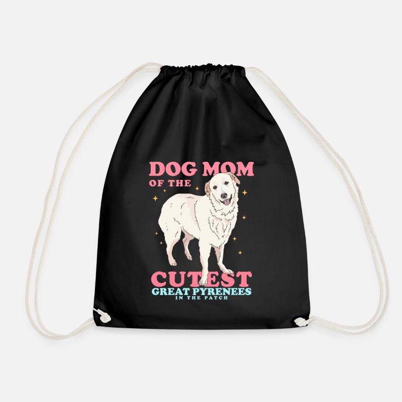 Pyrenäenberghund Mom Hundebesitzerin Geschenk - Turnbeutel - Schwarz