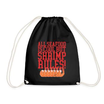 Crab Shrimp Crab Lover Crab Gift - Drawstring Bag - black - Front