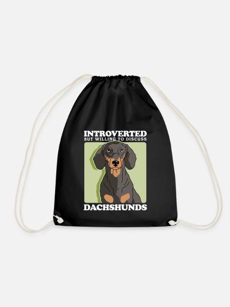 Teckel Teckel Chiens Teckel Cadeau Chien - Sac de sport léger - noir