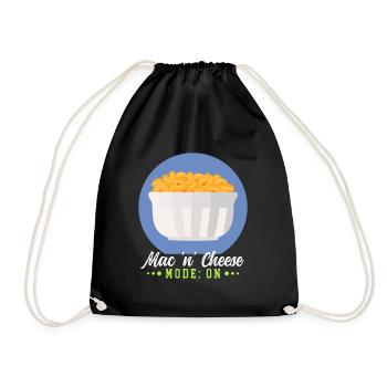 Macaroni and cheese | Mac and Cheese Gift - Drawstring Bag - black - Front