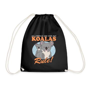 Koala Koala Ours Koala Ours Koala Koalas Cadeau - Sac de sport léger - noir - Devant