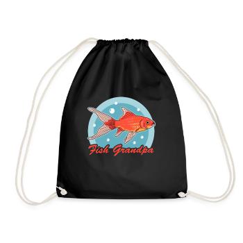Aquariophiles d’aquarium | Cadeau de grand-père aquatique - Sac de sport léger - noir - Devant