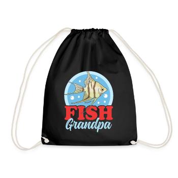 Aquarium Aquaristique Aquariophile Grand-père Cadeau - Sac de sport léger - noir - Devant