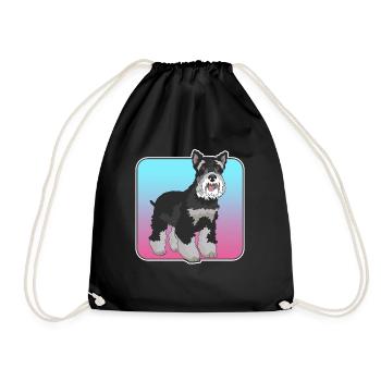 Schnauzer miniature Propriétaire | Cadeau Schnauzer Chien - Sac de sport léger - noir - Devant
