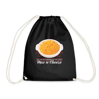 Macaroni and Cheese Mac and Cheese Gift - Drawstring Bag - black - Front