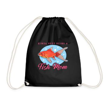 Poisson d’aquarium Maman Aquariophile Aquariophile Cadeau Aquaristique - Sac de sport léger - noir - Devant