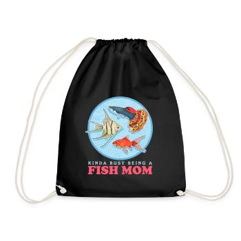 Poisson d’aquarium Maman Aquariophile Aquariophile Cadeau - Sac de sport léger - noir - Devant