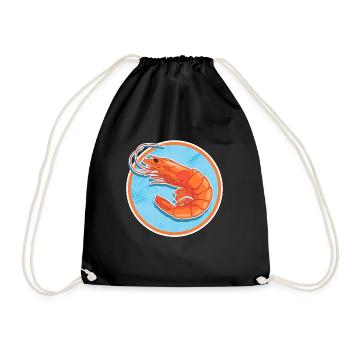 Crabe Crevettes Crabe Crabe Lover Cadeau - Sac de sport léger - noir - Devant