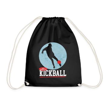 Kickball Kickball Player Kickballer Cadeau - Sac de sport léger - noir - Devant