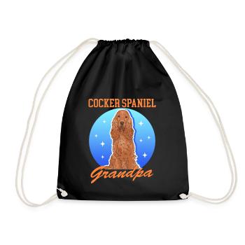 Cocker Spaniel grand-père chien Cocker Spaniel cadeau - Sac de sport léger - noir - Devant