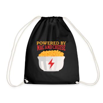 Macaroni with Cheese Mac and Cheese Gift - Drawstring Bag - black - Front