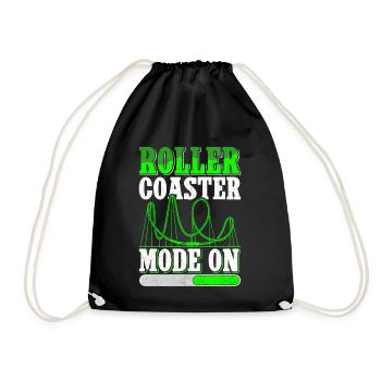Roller Coaster Roller Coaster Gift - Drawstring Bag - black - Front