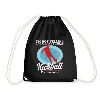 Kickball Kickballer Kickball Cadeau de joueur - Sac de sport léger - noir - Devant