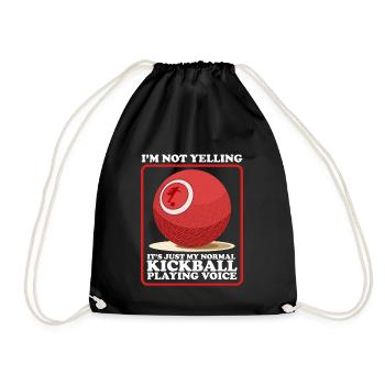 Kickball Kickball Joueur Kickballer Cadeau - Sac de sport léger - noir - Devant