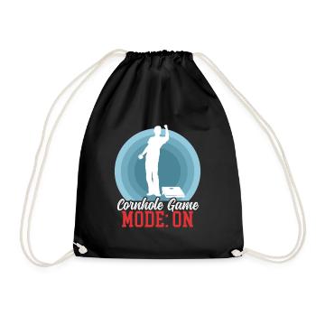 Cornhole Player Blind Hole Bean Bag cadeau - Sac de sport léger - noir - Devant