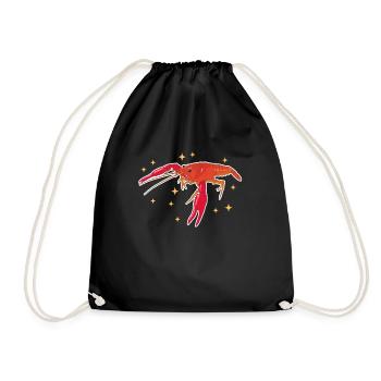 Crayfish Noble Crayfish Seafood Gift - Drawstring Bag - black - Front