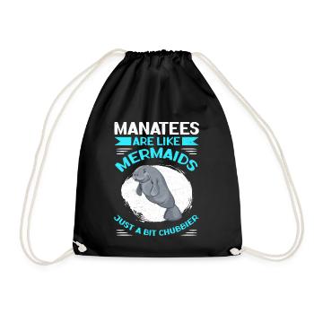 Lamantin lamantin lamantin cadeau - Sac de sport léger - noir - Devant