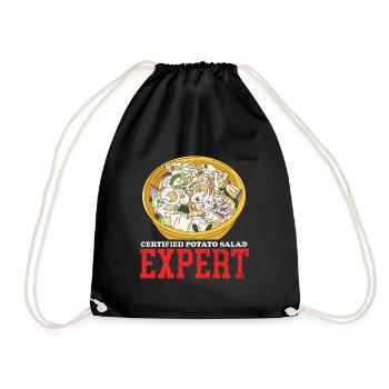 Potato Salad Expert Härdöpfelsalat Gift - Drawstring Bag - black - Front