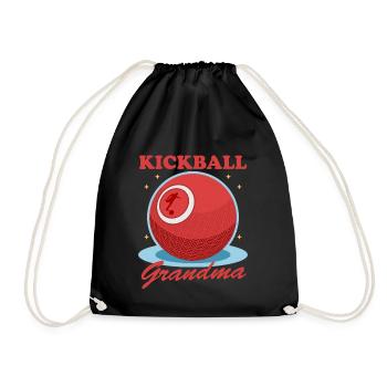 Kickball Granny Kickball joueur Kickballer cadeau - Sac de sport léger - noir - Devant