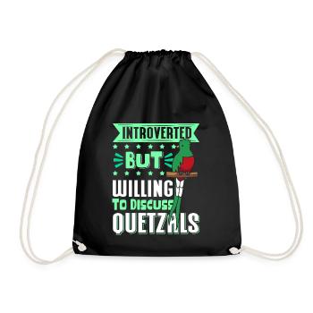 Quetzal Vögel Guatemala Vogel Geschenk - Turnbeutel - Schwarz - Vorne
