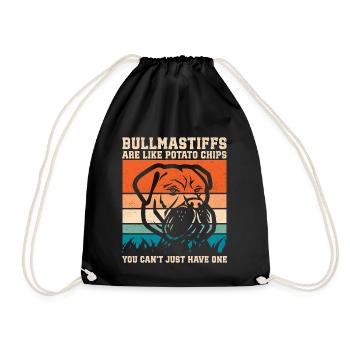 Bullmastiffs Are Like Dog Owners Gift - Drawstring Bag - black - Front