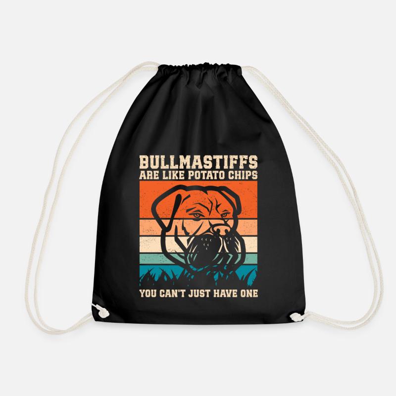 Bullmastiffs sind wie Hundebesitzer Geschenk - Turnbeutel - Schwarz