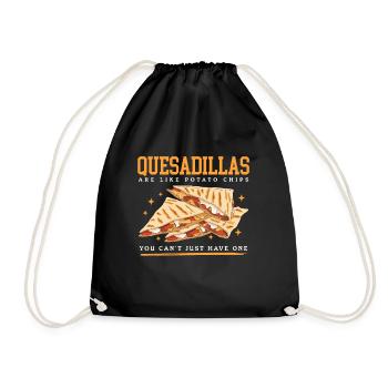 Quesadillas Tortillas Quesadilla Gift - Drawstring Bag - black - Front