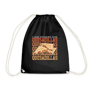 Quesadilla Tortillas Quesadillas Gift - Drawstring Bag - black - Front