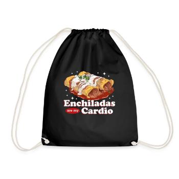 Enchilada Mexican Food Enchiladas Gift - Drawstring Bag - black - Front