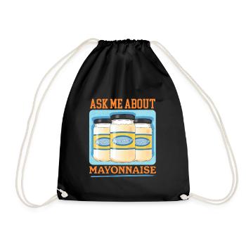 Mayonnaise Mayo Cadeau - Sac de sport léger - noir - Devant
