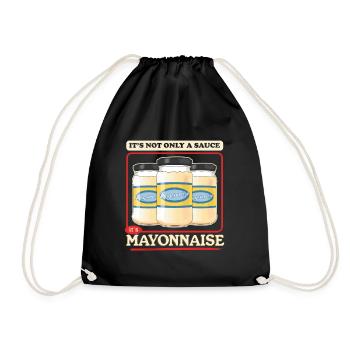 Mayonnaise Yummy Mayo cadeau - Sac de sport léger - noir - Devant