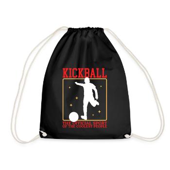Kickball Kickballer Kickball Cadeau de joueur - Sac de sport léger - noir - Devant