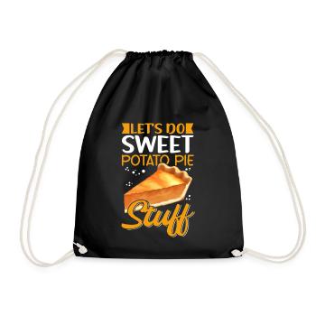 Sweet Potato Pie Baker Gift - Drawstring Bag - black - Front