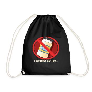 Mayonnaise I Wouldn't Eat Mayo Gift - Drawstring Bag - black - Front