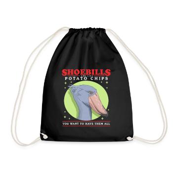 Shoebill Abu Markub Shoebill cadeau - Sac de sport léger - noir - Devant