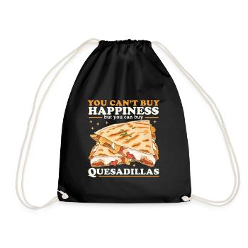 Quesadilla Tortilla Quesadillas Gift - Drawstring Bag - black - Front