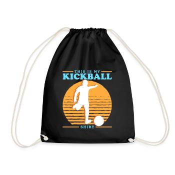 Kickball Kickballer Kickball Cadeau de joueur - Sac de sport léger - noir - Devant