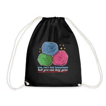 Crochet Crochet fil Crochet Crochet cadeau - Sac de sport léger - noir - Devant