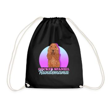 Cocker Spaniel chien maman | Cadeau Cocker Spaniel - Sac de sport léger - noir - Devant