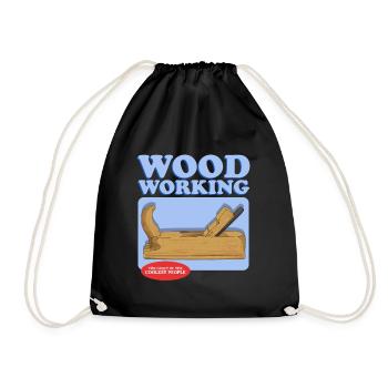 Menuiserie charpentier amélioration de l’habitat amateur cadeau - Sac de sport léger - noir - Devant