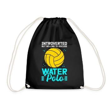 Water Polo Player Water Polo Gift - Drawstring Bag - black - Front
