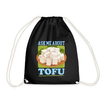 Tofu Bean Cheese Bean Curd Vegan Gift - Sac de sport léger - noir - Devant