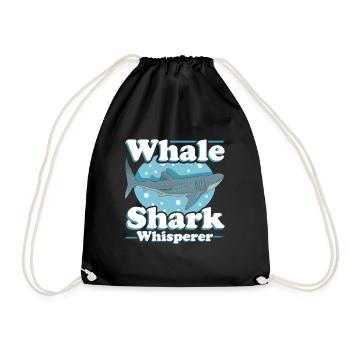 Whale Shark Whale Sharks | cool whale sharks gift - Drawstring Bag - black - Front