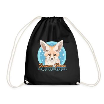 Fennec Renards Cadeaux Renards du Désert - Sac de sport léger - noir - Devant