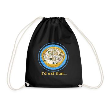 Salade de pommes de terre Cadeau de salade de pommes de terre - Sac de sport léger - noir - Devant