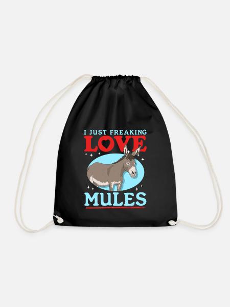 Maultier Maulesel Mulis Muli Maultiere Geschenk - Turnbeutel - Schwarz