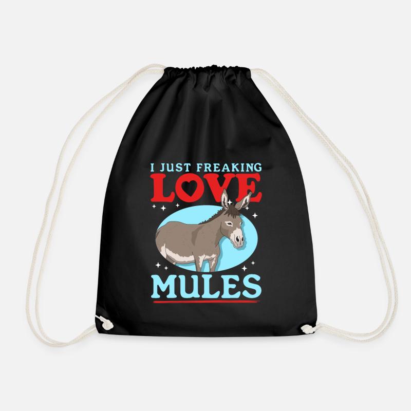 Maultier Maulesel Mulis Muli Maultiere Geschenk - Turnbeutel - Schwarz