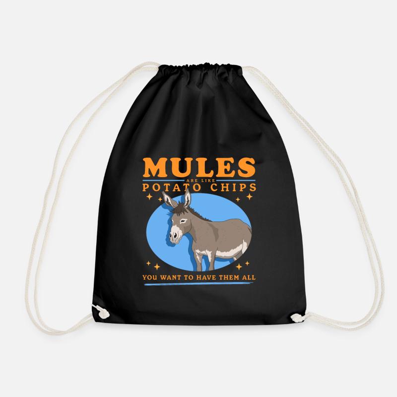 Maultier Muli Maultiere Maulesel Geschenk - Turnbeutel - Schwarz